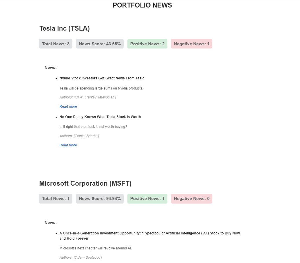 Stock News Tracker